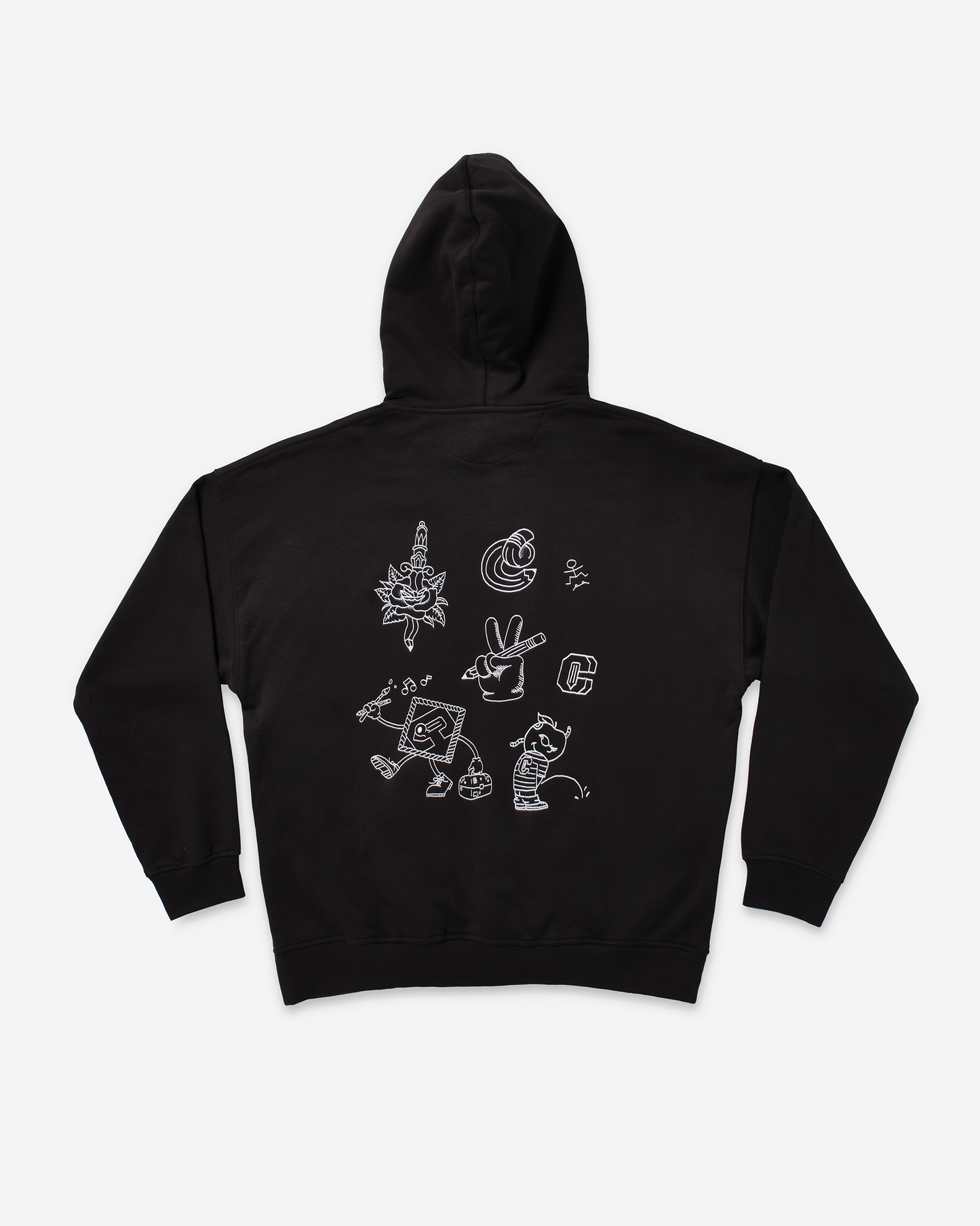Doodles Hoodie Outlined