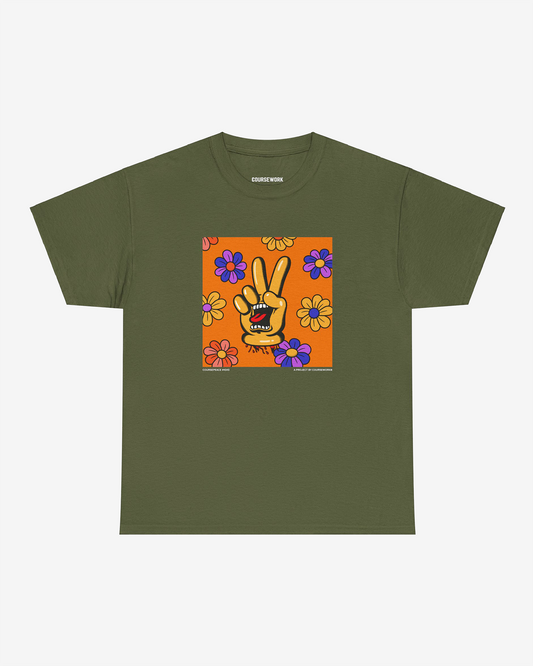 CoursePeace® #4343 "Floral Monster" Tee