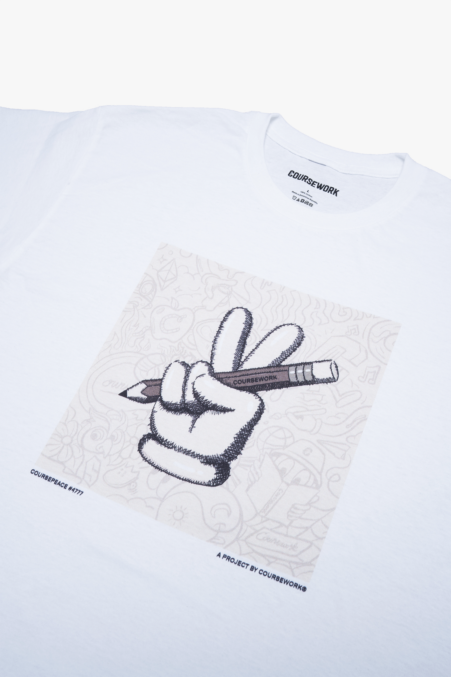 CoursePeace® #4777 "Fuzzy Peace" Tee