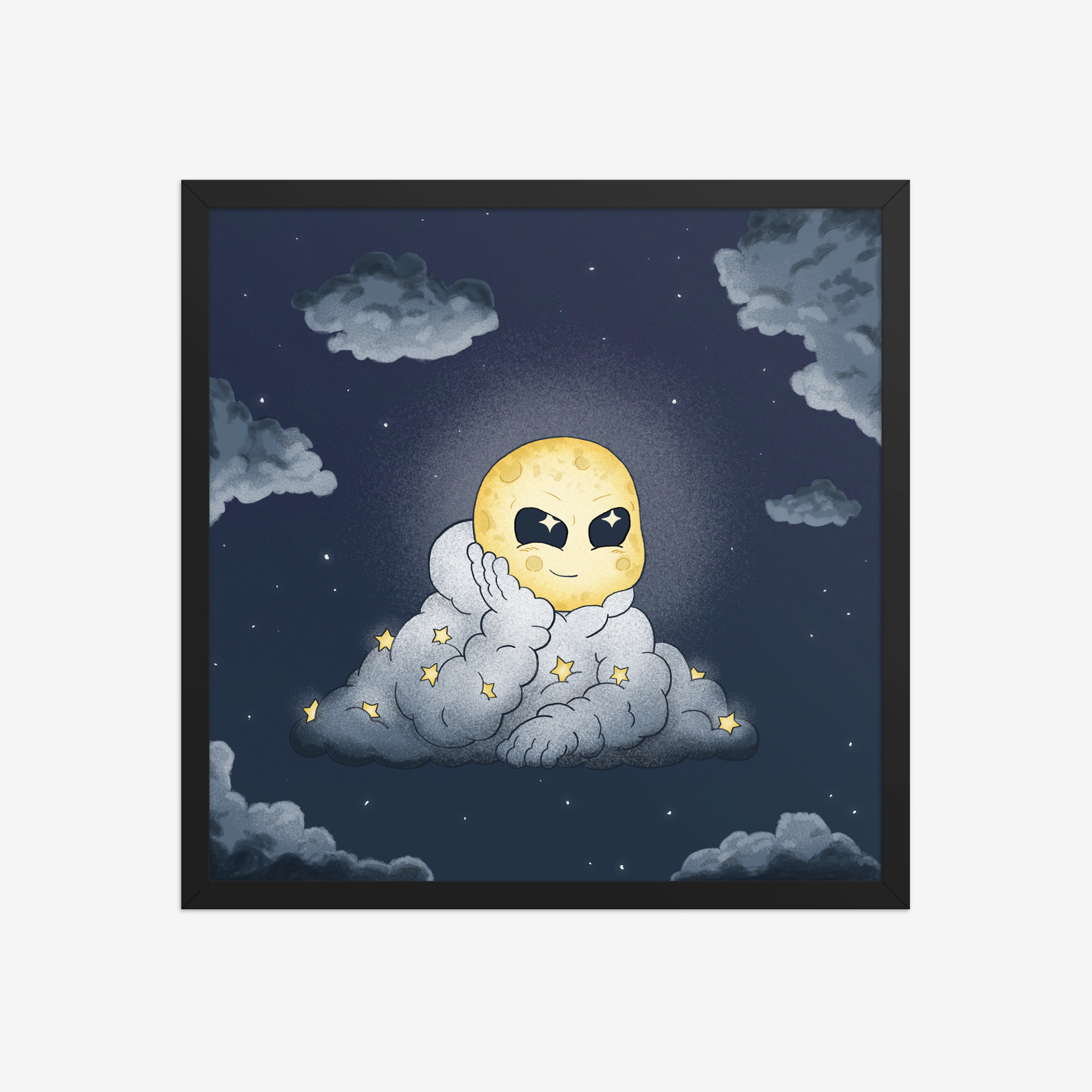 Head In The Clouds: Night Schemer - Art Print