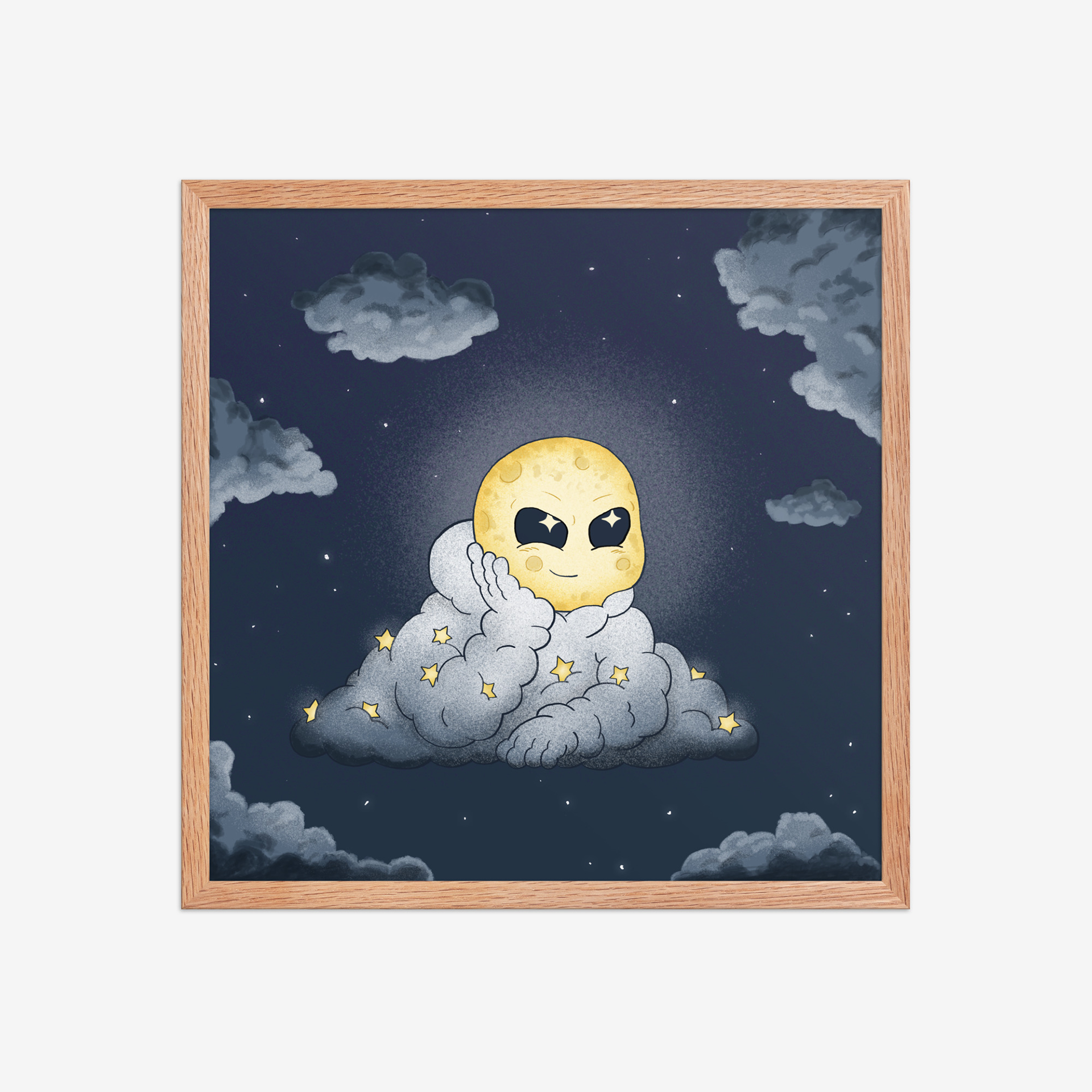 Head In The Clouds: Night Schemer - Art Print