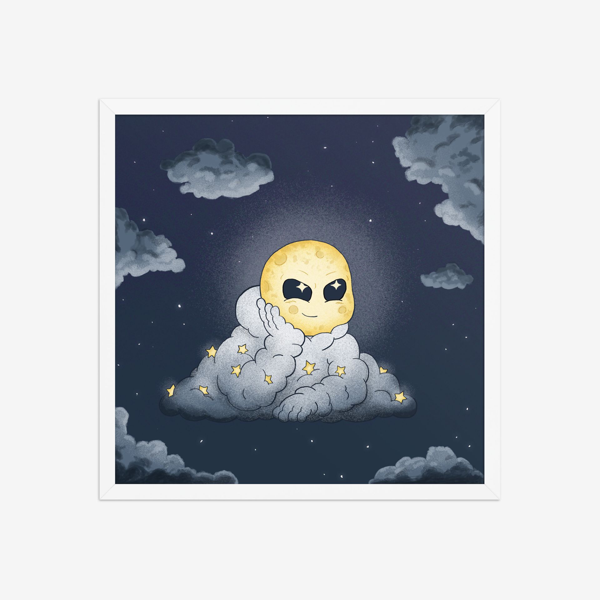 Head In The Clouds: Night Schemer - Art Print