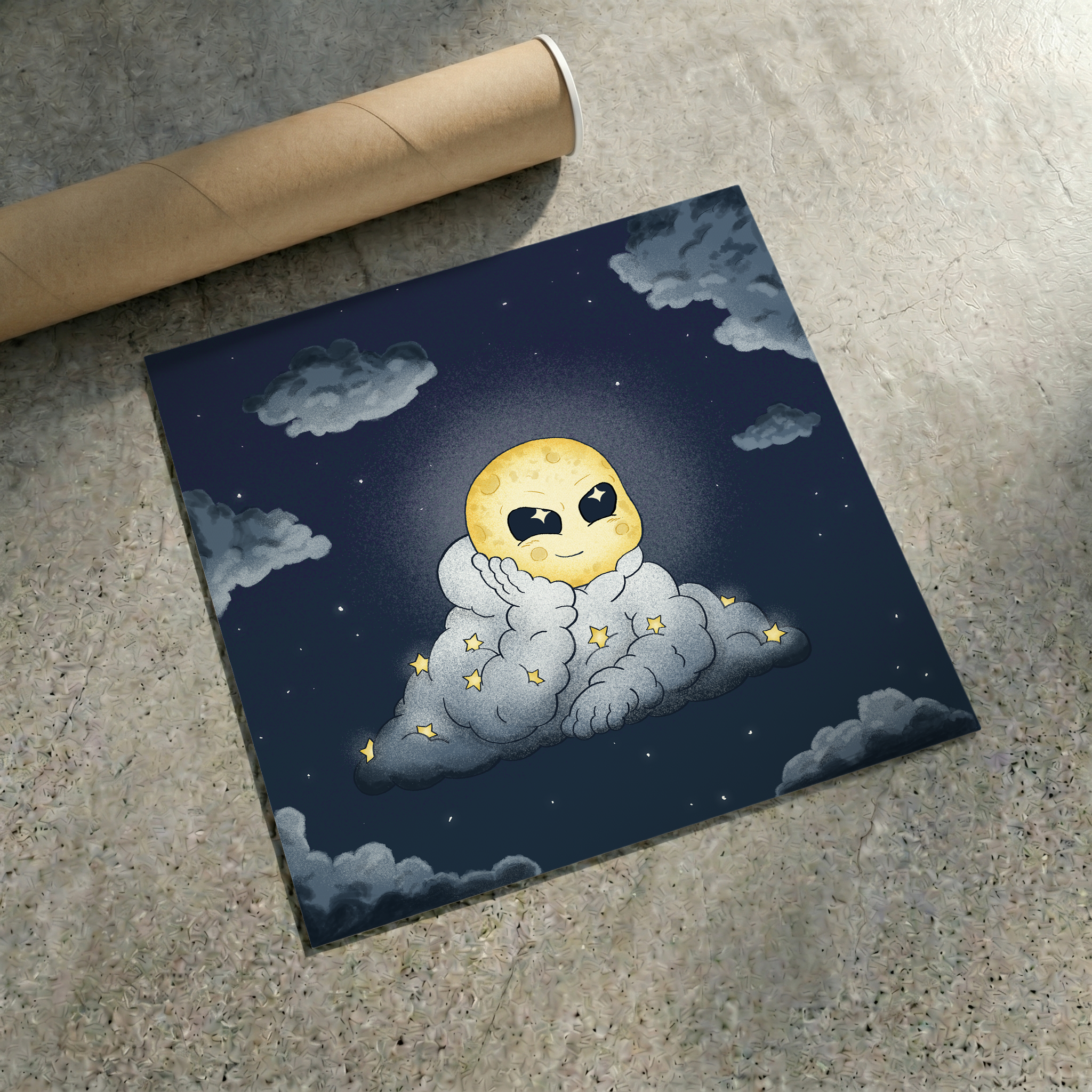 Head In The Clouds: Night Schemer - Art Print