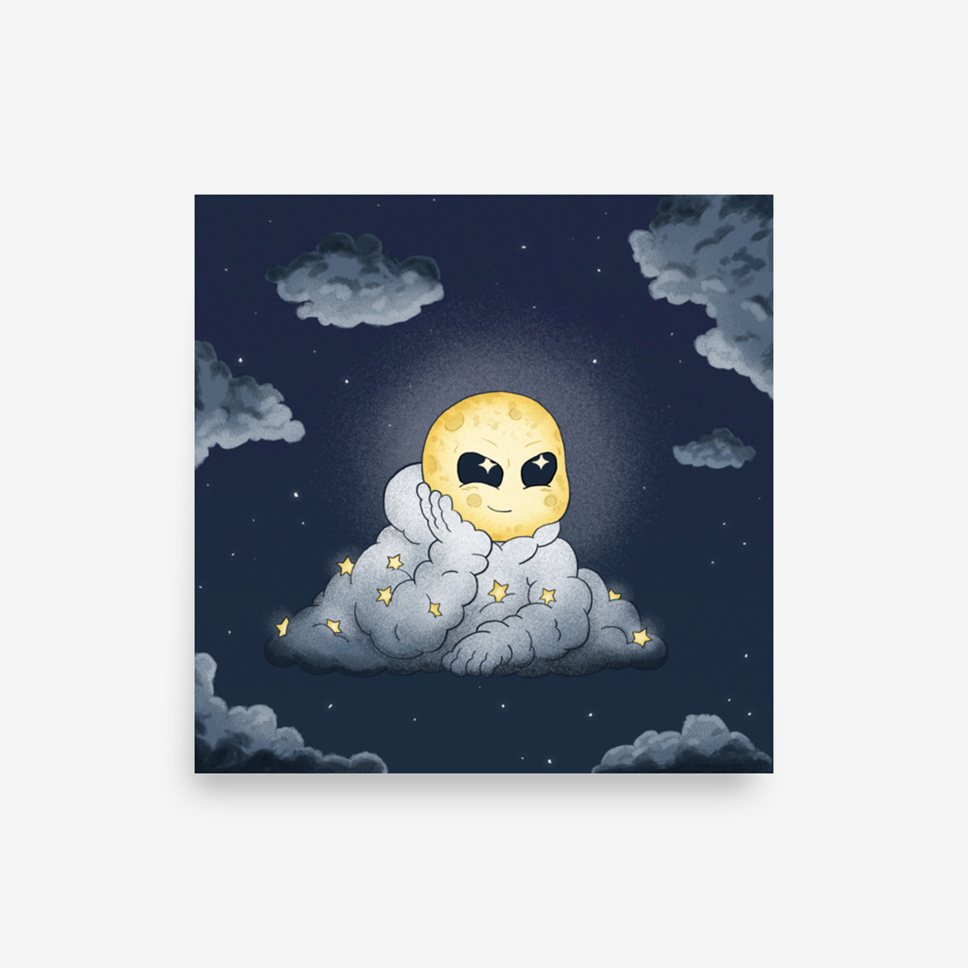 Head In The Clouds: Night Schemer - Art Print