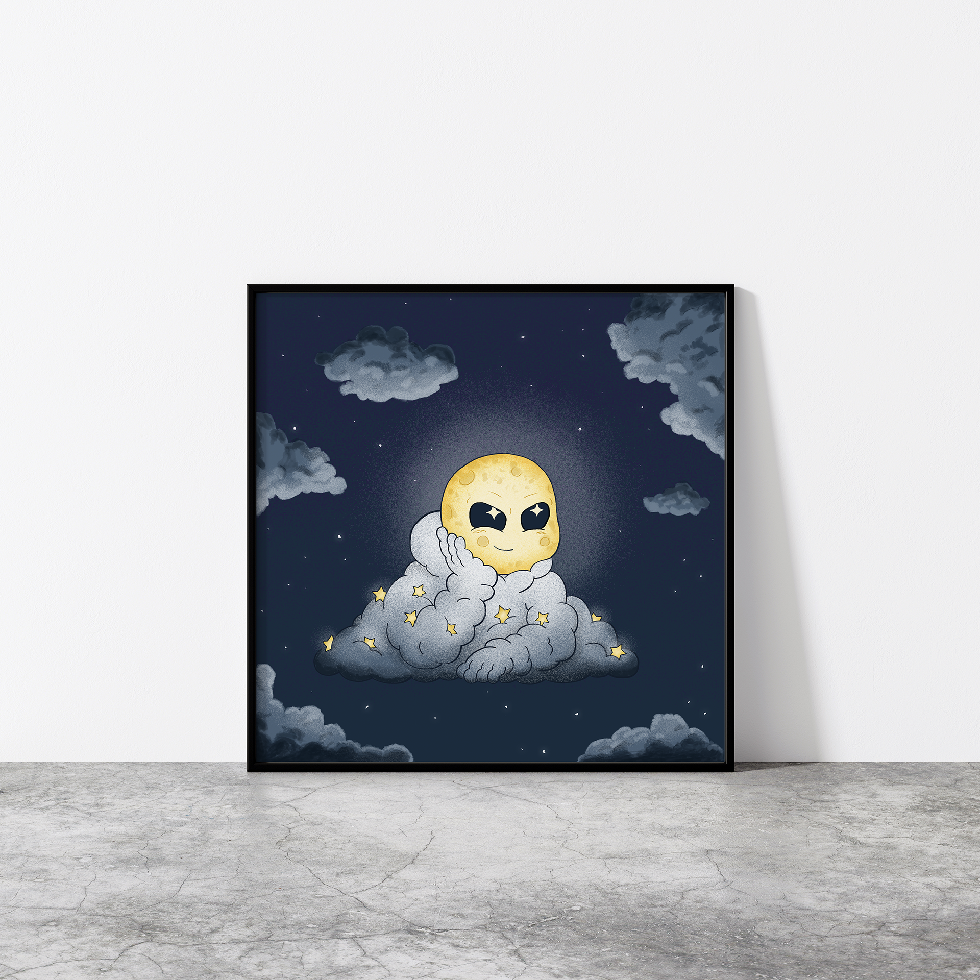 Head In The Clouds: Night Schemer - Art Print