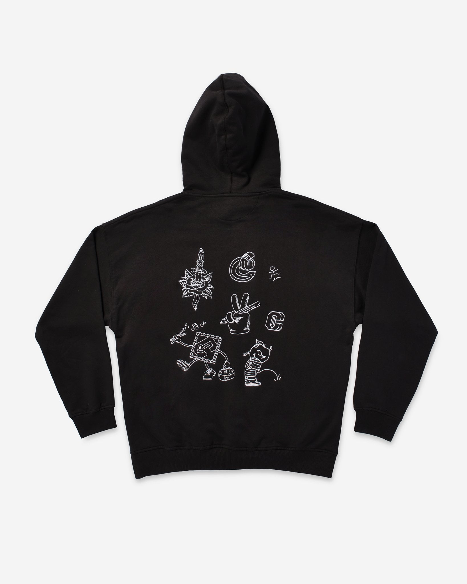 Doodles Hoodie Outlined - Coursework