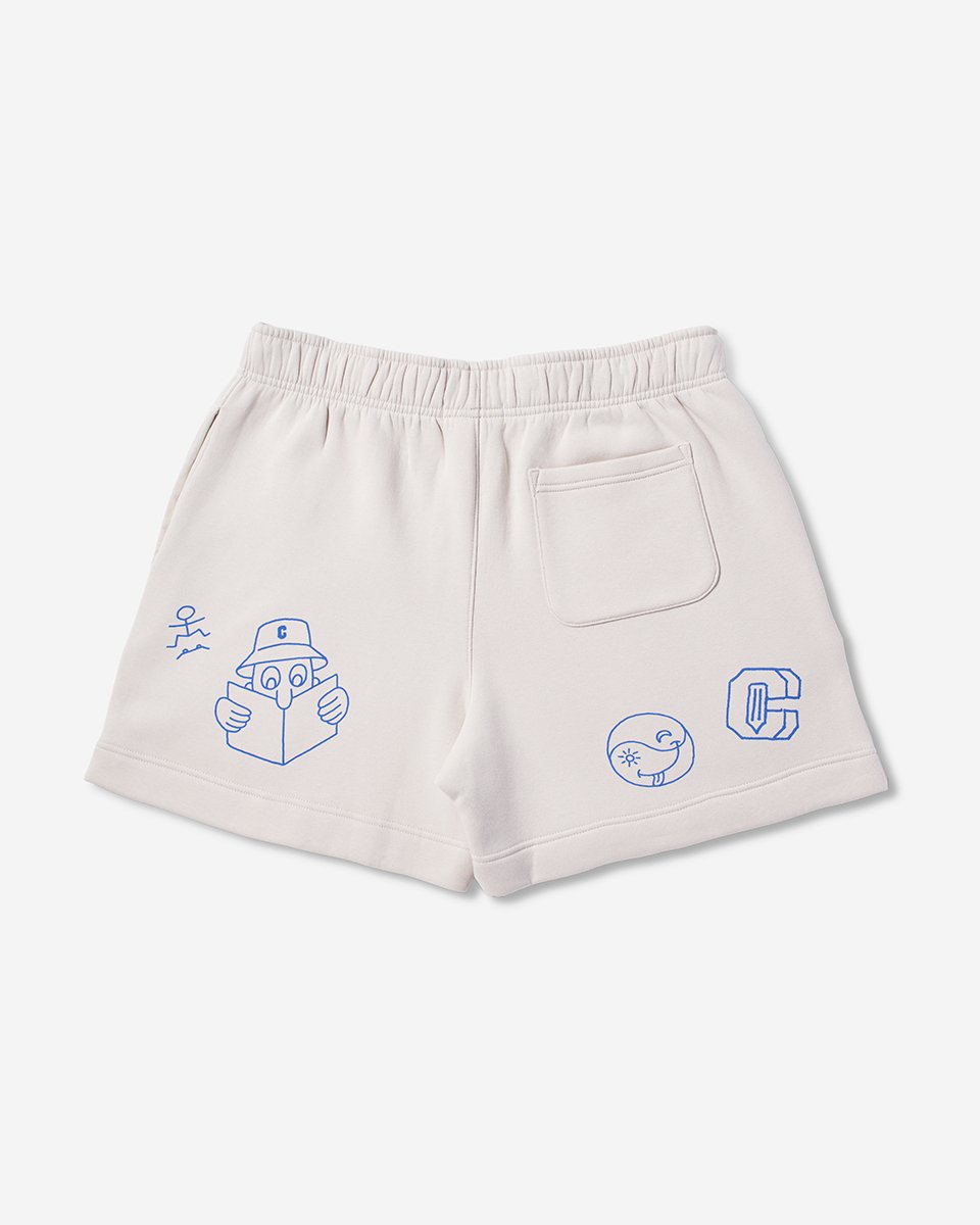 Doodles Shorts - Cream - Coursework