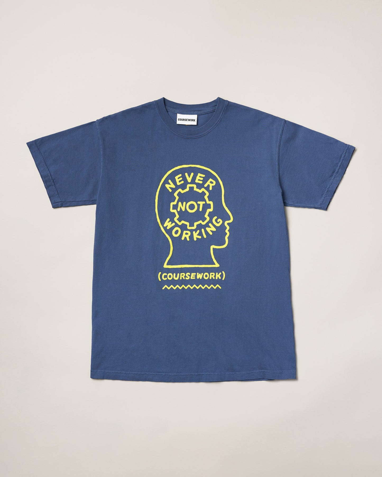 Never Not Working Tee - Blue