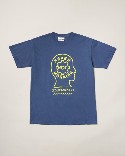 Never Not Working Tee - Blue