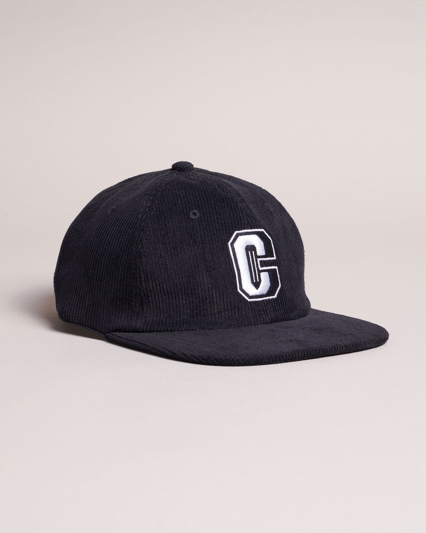 Varsity Corduroy Cap - Black